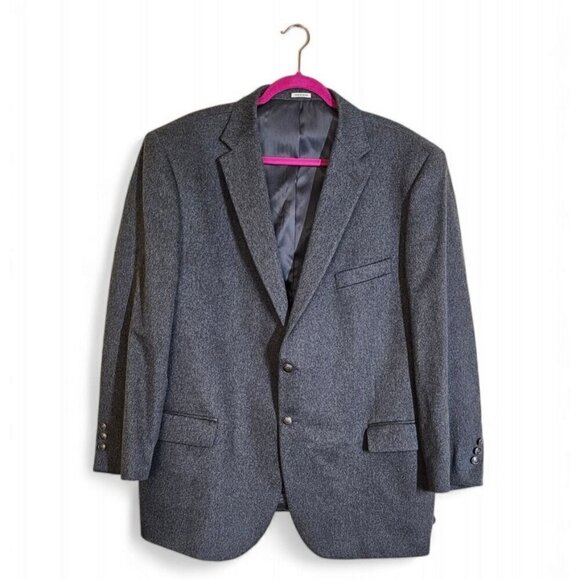 Joseph Abboud Tollegno 1900 100% cashmere gray soft Sport Coat blazer 50R - Picture 1 of 8
